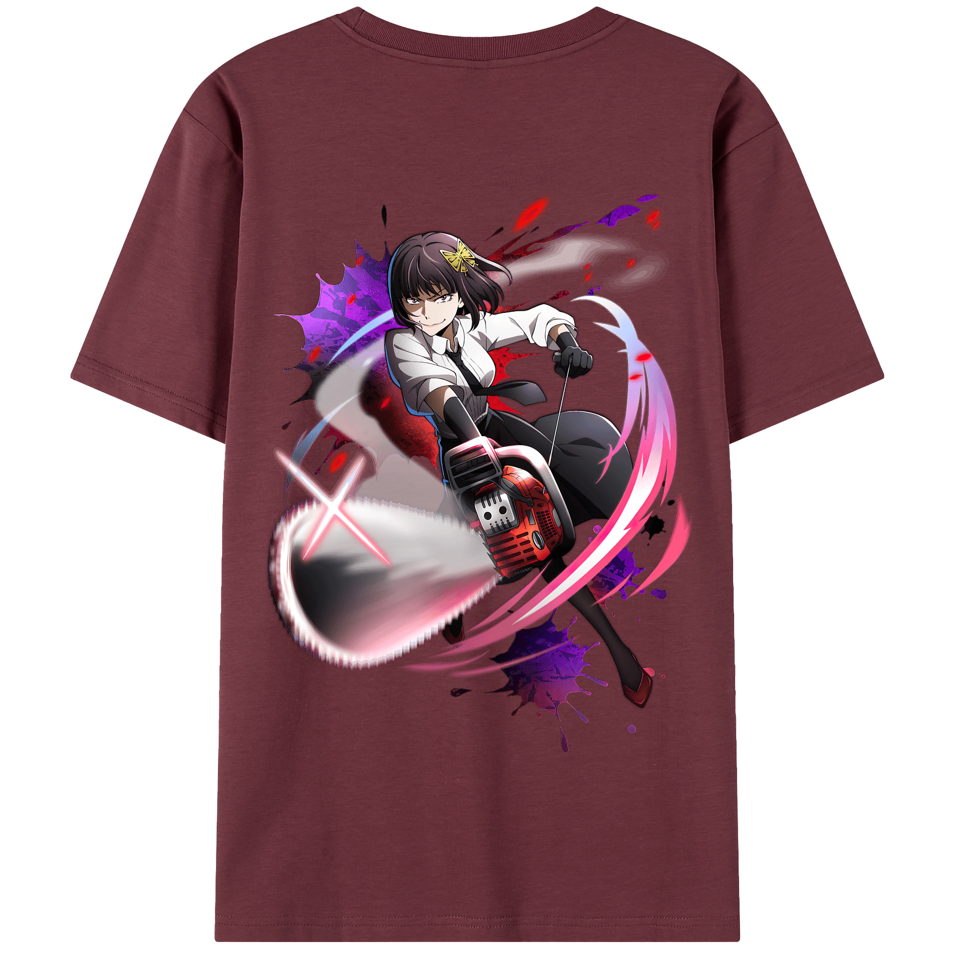 （画像用） 文豪ストレイドッグス Bungo Stray Dogs 綿100％半袖Tシャツ（背面プリント）